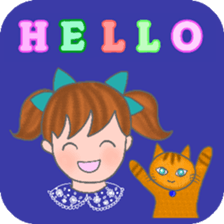 cat and girl part6 sticker #11910248