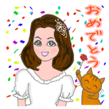 cat and girl part6 sticker #11910259