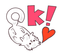 Chinchilla Silver cat Sticker sticker #11911197