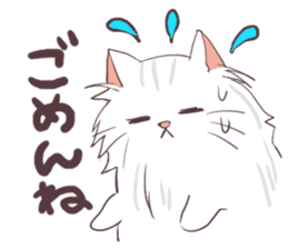 Chinchilla Silver cat Sticker sticker #11911199