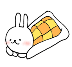 a rabbit laughts 3 sticker #11911271