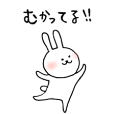 a rabbit laughts 3 sticker #11911276