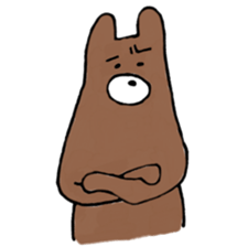 a rabbit laughts 3 sticker #11911284