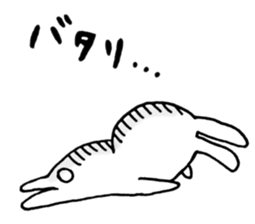 a rabbit laughts 3 sticker #11911288