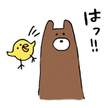 a rabbit laughts 3 sticker #11911292