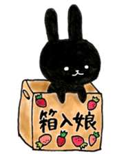 a rabbit laughts 3 sticker #11911295