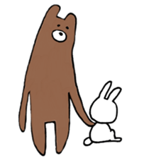 a rabbit laughts 3 sticker #11911304