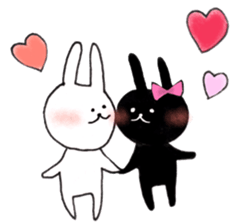 a rabbit laughts 3 sticker #11911306