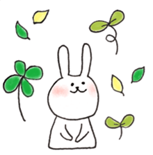 a rabbit laughts 3 sticker #11911308