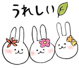 a rabbit laughts 3 sticker #11911309