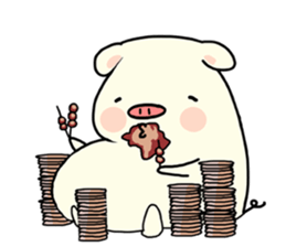 Bunbun pig sticker #11911480