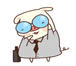 Bunbun pig sticker #11911484