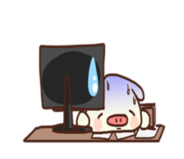 Bunbun pig sticker #11911495