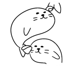 Cute Seal Succession Sticker sticker #11912612