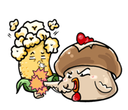 Mushrooms chicken corn sticker #11912818