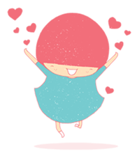 HAPPY Little Girl sticker #11913200