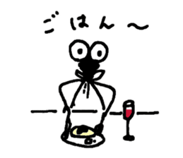 Gentle Worm by YUKA sticker #11914106