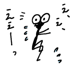 Gentle Worm by YUKA sticker #11914121