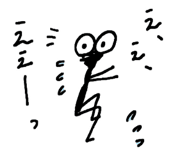 Gentle Worm by YUKA sticker #11914121