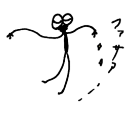 Gentle Worm by YUKA sticker #11914128