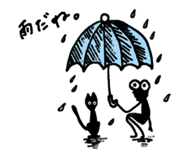 Gentle Worm by YUKA sticker #11914131