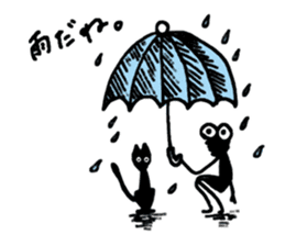 Gentle Worm by YUKA sticker #11914131