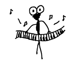 Gentle Worm by YUKA sticker #11914135