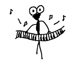 Gentle Worm by YUKA sticker #11914135