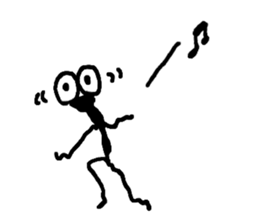 Gentle Worm by YUKA sticker #11914136