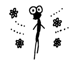 Gentle Worm by YUKA sticker #11914137