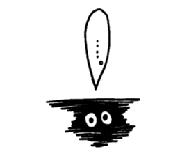 Gentle Worm by YUKA sticker #11914139