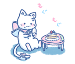 Slumber. Cat ver. sticker #11914197