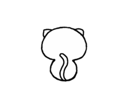 The cat dependence which moves sticker #11914286