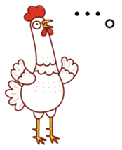 Many chickens in a yard sticker #11914636