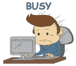 Working-dude sticker #11915799