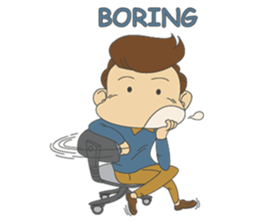 Working-dude sticker #11915800