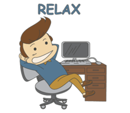 Working-dude sticker #11915803