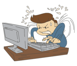 Working-dude sticker #11915814