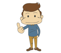 Working-dude sticker #11915816