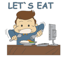 Working-dude sticker #11915817