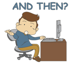 Working-dude sticker #11915819