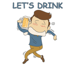 Working-dude sticker #11915823