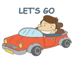 Working-dude sticker #11915824