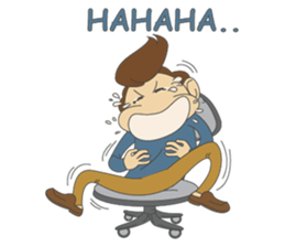 Working-dude sticker #11915827