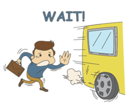 Working-dude sticker #11915828