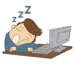 Working-dude sticker #11915833