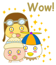 cute chicks siblings sticker #11915843