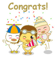 cute chicks siblings sticker #11915844