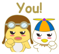 cute chicks siblings sticker #11915848