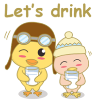 cute chicks siblings sticker #11915851